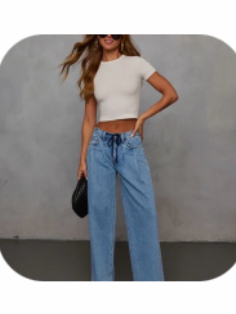 NWT OLIVIA Wide Leg Jeans 28 - Picture 7 of 7